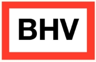 Afbeeldingen van Sticker "BHV " 200x150mm