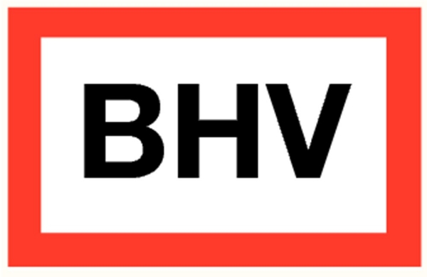 Afbeeldingen van Sticker "BHV " 200x150mm
