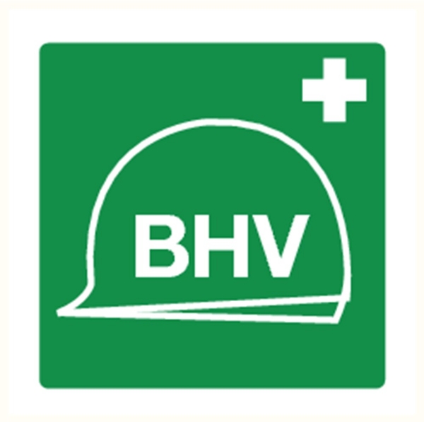 Afbeeldingen van Sticker "BHV " 150x150mm