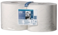 Afbeeldingen van Tork 420 24cm x 255m wit 2-laags geperf.w1/w2