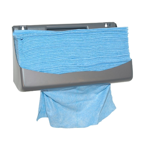 Afbeeldingen van Euro m-wipe blauw poetsdoek 42x35 800st.