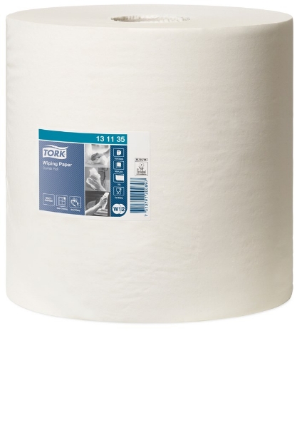 Afbeeldingen van Tork 415 25cm x 460m wit 1-laag geperf. w1/w2