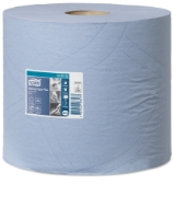 Afbeeldingen van Tork 420 24cmx255m blauw 2-laags geperf.w1/w2