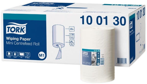 Afbeeldingen van Tork 415 22cm x 120m wit 1-laag m1 systeem
