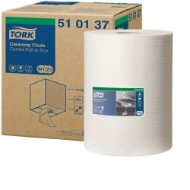 Afbeeldingen van Tork 510 32cmx152m wit 1-laag geperf.w1/w2/w3