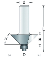 Afbeeldingen van HM Hoekfrees a=45 D=31.8