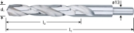 Afbeeldingen van Spiraalboor hss-g din338 type n 14mm d2=13