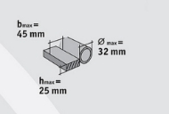 Afbeeldingen van Lowe profielschaar 3204/P90 25x45mm