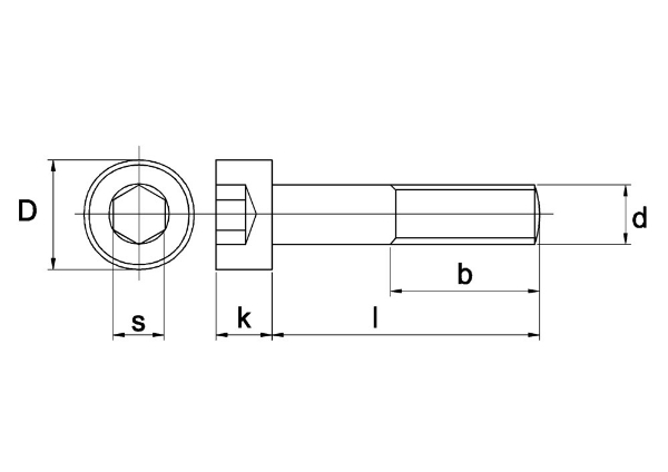 Afbeeldingen van Cil.kopbout m3x20 ev 8.8 din912