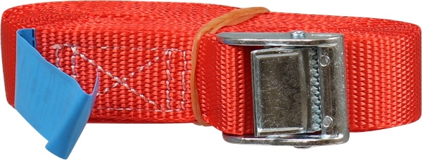 Afbeeldingen van Kelfort spanband rood 25mm x5.0m m.klemgesp