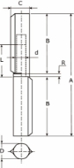 Afbeeldingen van Aanlaspaummelle rvs 100mm platte kop