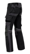 Afbeeldingen van Hav werkbroek mt.57 zwart/char. codura kniez.