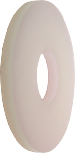Afbeeldingen van Carr.ring nylon wit m10x30mm din9021 pa