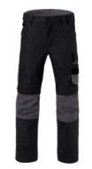 Afbeeldingen van Hav werkbroek mt.57 zwart/char. codura kniez.