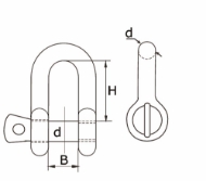 Afbeeldingen van Sluiting 10mm d-model
