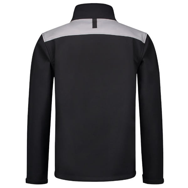Afbeeldingen van Softshelljack mt.xxl black/grey bicolor