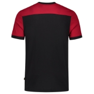 Afbeeldingen van T-Shirt Bicolor Naden 102006 L BlackRed
