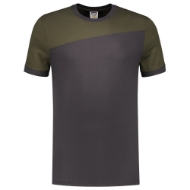 Afbeeldingen van T-Shirt Bicolor 102006 XL darkgrey/army