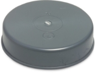 Afbeeldingen van PVC-U eindkap 110 mm lijmmof grijs KOMO