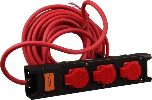Afbeeldingen van Kel contactblok 3x2,5mm2 10mtr. 3 contactdoz.