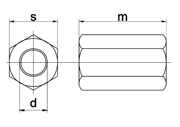 Afbeeldingen van Verbindingsmoer m14 ev din6334 6