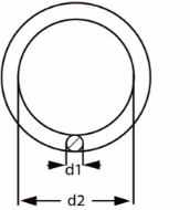Afbeeldingen van Ring 8x50 mm verzinkt
