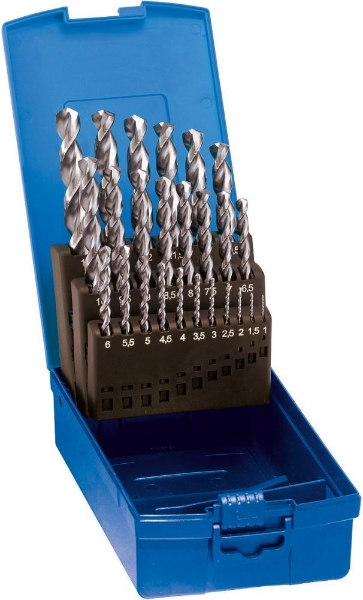 Afbeeldingen van Spiraalborenset 1-10mm ti hss-e co5 din338