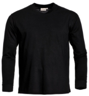 Afbeeldingen van T-shirt James mt.XXL long sleeve zwart