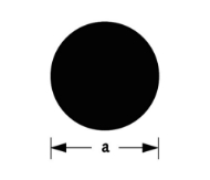 Afbeeldingen van Messing rond massief 4mm 100cm