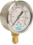 Afbeeldingen van Manometer 0-6b 1/4" oa 63mm rvs glyc.