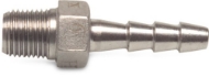 Afbeeldingen van Rvs slangpilaar 1/4"x9mm