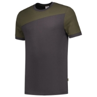 Afbeeldingen van T-Shirt Bicolor 102006 XL darkgrey/army