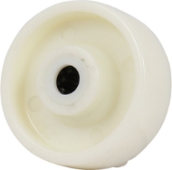 Afbeeldingen van Kelfort wiel pvc m.r.lgr 80mm wit 80mm wit