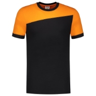 Afbeeldingen van T-Shirt Bicolor Naden mt. M Blackoran