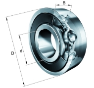 Afbeeldingen van SKF groefkogellager eenrijig 6305.2RSR 
