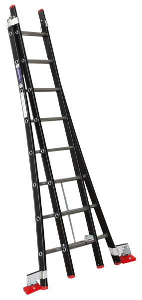 Afbeeldingen van Kelfort reformladder alu/zwart 2x8