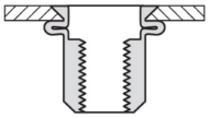 Afbeeldingen van Bl.klinkmoer m5 2,0-4,0mm staal a 250st