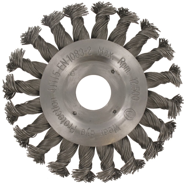 Afbeeldingen van Rotec rondborstel vlak as 22,2mm getorde