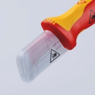 Afbeeldingen van Kabelmantelmes VDE 155mm kling 38mm Knipex