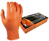 Afbeeldingen van M-safe handschoen mt.9 grippaz oranje a 50st