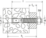 Afbeeldingen van Fis snelbouwanker 10/50 (10x126) FBN II