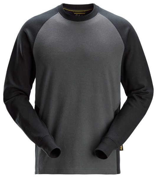 Afbeeldingen van Two-Coloured Shirt L.M.  mt.xs  Grijs/Zwart