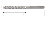 Afbeeldingen van Rotec Hamerboor SDS+ Quattro-X ø6,5x200/265