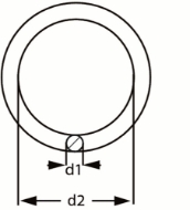 Afbeeldingen van Ring 8x80 mm verzinkt