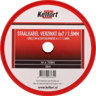 Afbeeldingen van Kelfort staalkabel 1.5mm geg 6x7  250m