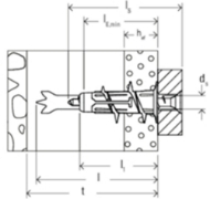 Afbeeldingen van Fis Gipsplaatplug DuoBlade K NV (10st)