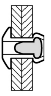 Afbeeldingen van Popnagel cilinderkop 3,2x12 rvs/rvs
