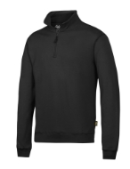 Afbeeldingen van Sni 1/2 zip sweatshirt mt.s zwart
