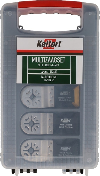 Afbeeldingen van Kelfort multizaagset 16-del 4x4 typen mm
