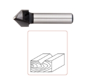 Afbeeldingen van Rotec HM V-groeffrees 90° Silver ø12,7